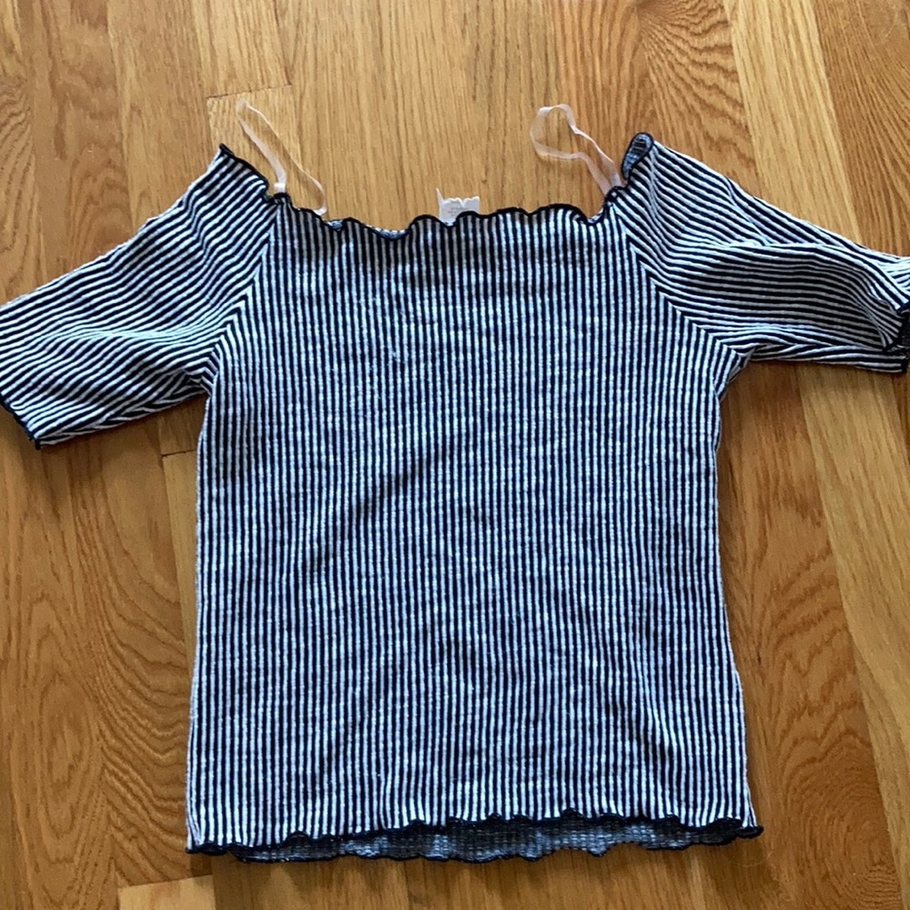 Striped crop top